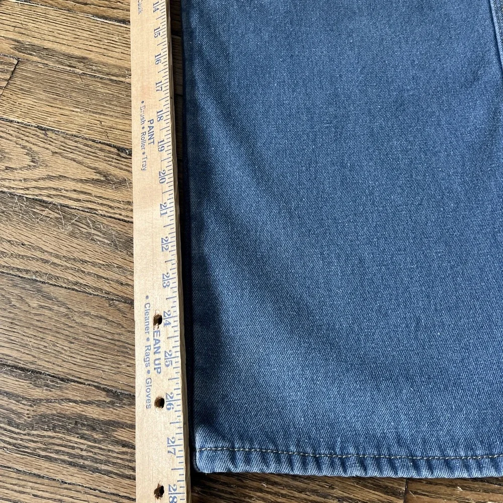 Stanley Jeans Mens 42x30 Blue Denim Fleece Lined High Rise Straight Leg Casual